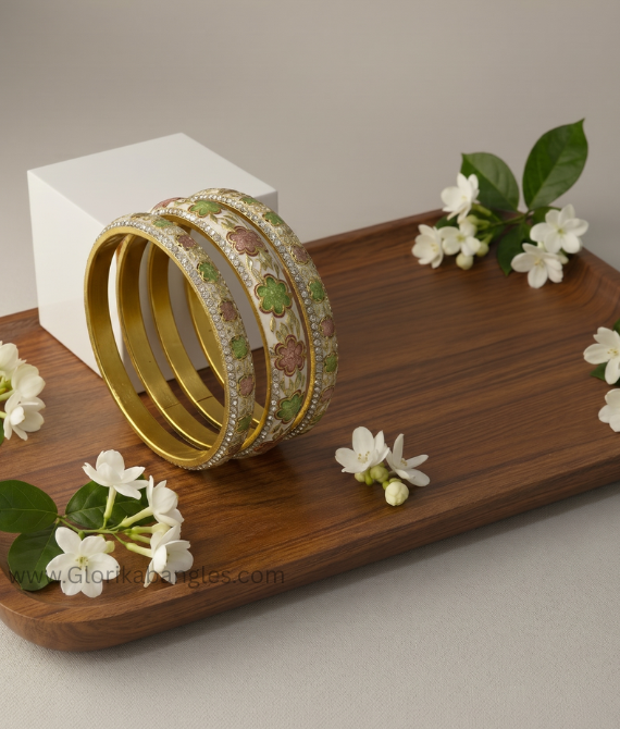 Vritika Floral Meenakari Bangles 2.6