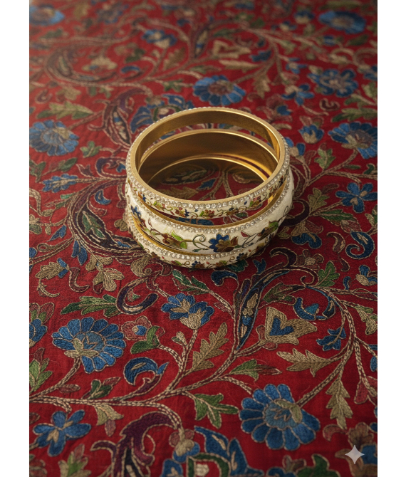 The Gulbagh Meenakari Kada Set