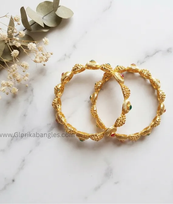 Meenakari Jali Kada Set